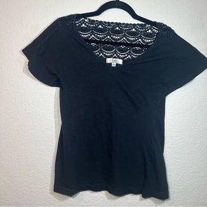 LEI Black Short-Sleeved Tee/M